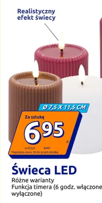 Świeca LED Ø7,5x11,5 cm promocja w Action