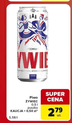 Piwo Żywiec promocja w Carrefour Market