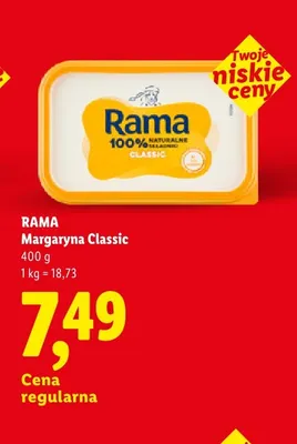 Margaryna Rama Classic promocja w Lidl