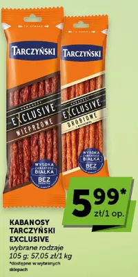 Kabanosy tarczyński exclusive promocja w Groszek