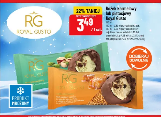 Rożek karmelowy Royal Gusto promocja w POLOmarket