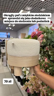 Okrągły puf promocja w Pepco