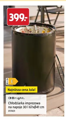 Chłodziarka imprezowa na napoje Bright 30 l 67xØ41 cm promocja w Jula