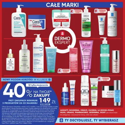 Dermokosmetyki do pielęgnacji i oczyszczania twarzy, ciała oraz włosów Agenity, Bioderma, CeraVe, Eucerin, La Roche-Posay, Nuxe, Uriage, Pharmaceris, Sesderma, Vichy promocja w Super-Pharm