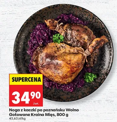 Noga z kaczki po poznańsku wolno gotowane kraina mięs promocja w Biedronka