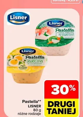 Pasta rybna Pastella Lisner promocja w Carrefour Market