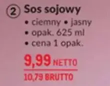 Sos sojowy ciemny i jasny promocja w Makro