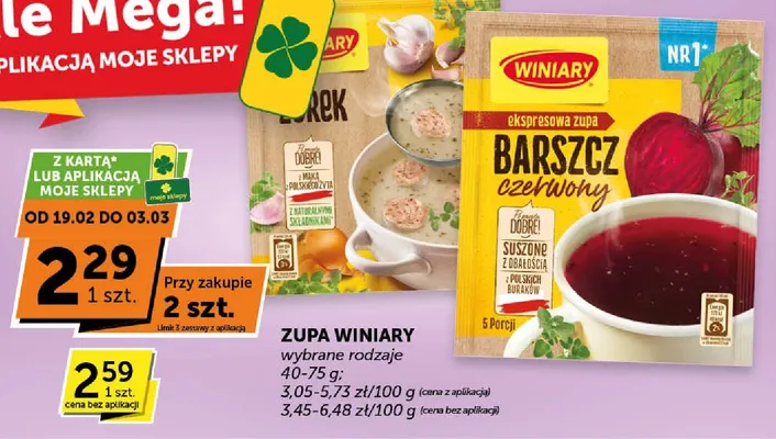 Zupa barszcz czerwony Winiary promocja w ABC