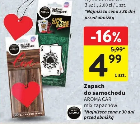 Zapach do samochodu Aroma Car mix zapachów promocja w Intermarche