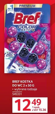 Kostka do WC Bref Color Aktiv+ promocja w Selgros
