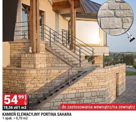 Kamień elewacyjny Portina Sahara promocja w Merkury Market