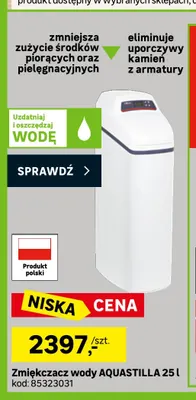 Zmiękczacz wody Aquastilla 25 l promocja w Leroy Merlin
