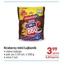 Krakersy mini Lajkonik promocja w Makro