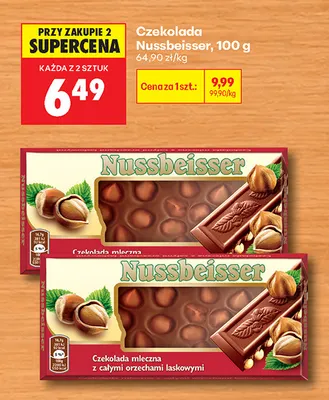 Czekolada Nussbeisser promocja w Biedronka
