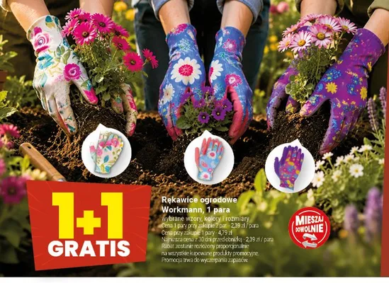 Rękawice ogrodowe Workmann promocja w Twój Market