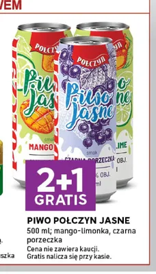 Piwo Połczyn Jasne czarna porzeczka promocja w Stokrotka