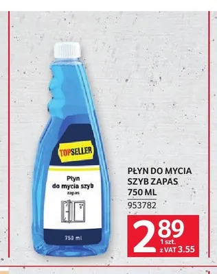 Płyn do mycia szyb zapas Topseller promocja w Selgros