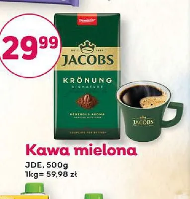 Kawa mielona Jacobs Krönung promocja w Bliski