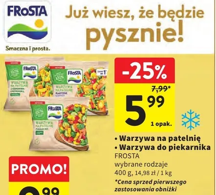 Warzywa do piekarnika promocja w Intermarche