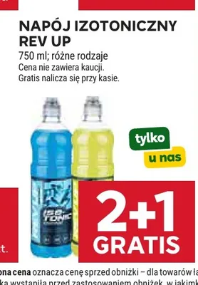 Napój izotoniczny Rev Up Blue promocja w Stokrotka