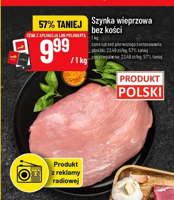Szynka wieprzowa bez kości promocja w POLOmarket