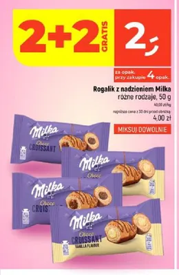Rogalik z nadzieniem Milka promocja w Dealz