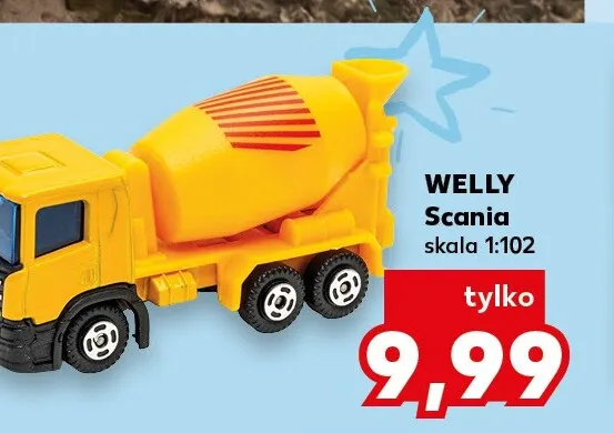 Model samochodu ciężarowego Scania 1:102 Welly promocja w Kaufland