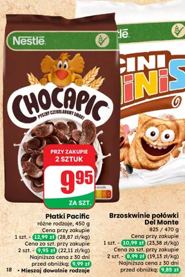 Płatki różne rodzaje promocja w Dino