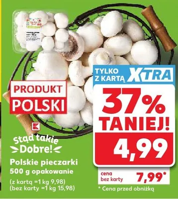 Polskie pieczarki Stąd takie Dobre promocja w Kaufland