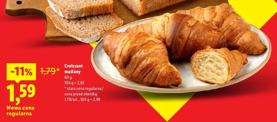 Croissant migdałowy promocja w Lidl
