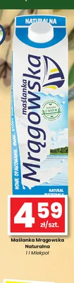 Maślanka Mrągowska naturalna Mlekpol promocja w emma MARKET