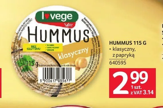 Hummus Sante promocja w Selgros