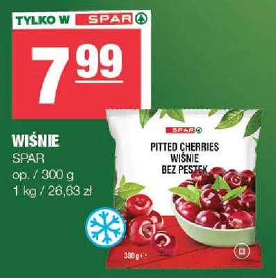 Wiśnie bez pestek SPAR promocja w SPAR