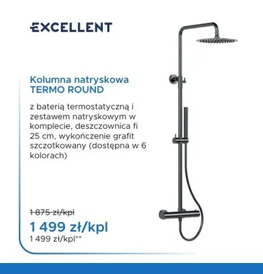 Kolumna natryskowa Excellent Termo Round promocja w Blu Salony Łazienek