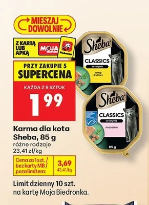 Karma dla kota Sheba promocja w Biedronka