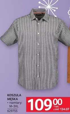 Koszula męska rozmiary M-3XL promocja w Selgros