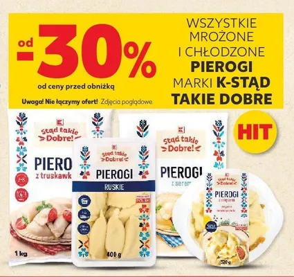 Mrożone i chłodzone pierogi marki K-Stąd Takie Dobre promocja w Kaufland
