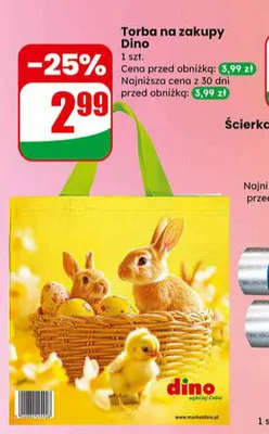 Torba na zakupy promocja w Dino