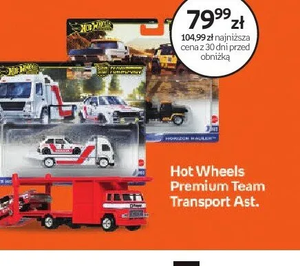 Zestaw Hot Wheels Premium Team Transport promocja w Dzień Dziecka
