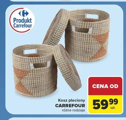 Kosz pleciony Carrefour promocja w Carrefour