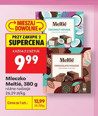 Mleczko o smaku czekoladowym Meltie promocja w Biedronka
