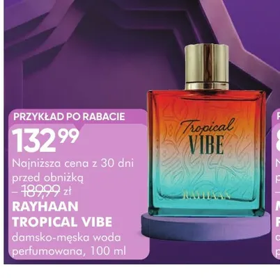 Damsko-męska woda perfumowana Rayhaan Tropical Vibe promocja w Super-Pharm