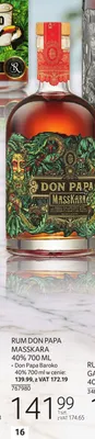 Rum Don Papa Masskara 40% promocja w Selgros