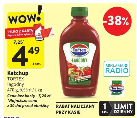 Ketchup łagodny promocja w Intermarche