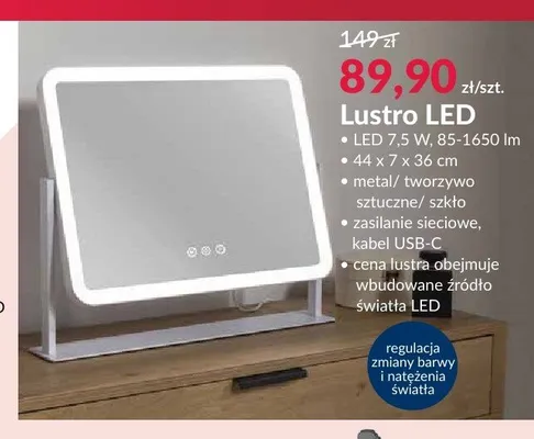 Lustro LED promocja w Salony Agata