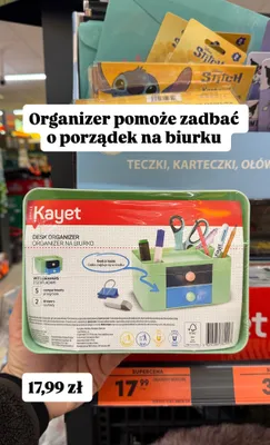 Organizer na biurko promocja w Biedronka