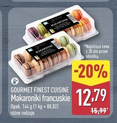 Makaroniki francuskie Gourmet Finest Cuisine promocja w Aldi
