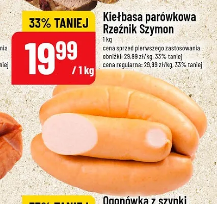 Kiełbasa parówkowa Rzeźnik Szymon promocja w POLOmarket