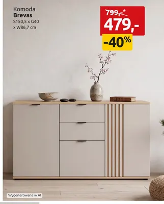 Komoda Brevas promocja w Black Red White
