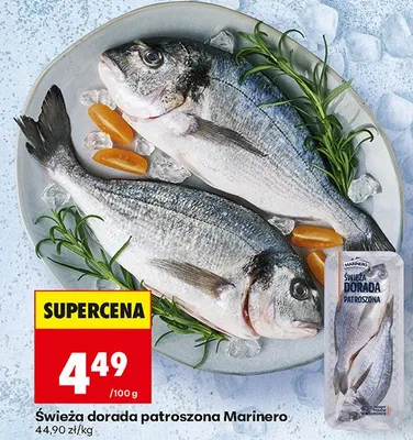 Dorada świeża patroszona promocja w Biedronka